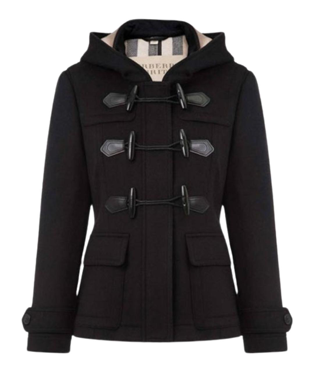 BURBERRY Черное пальто, фото 1