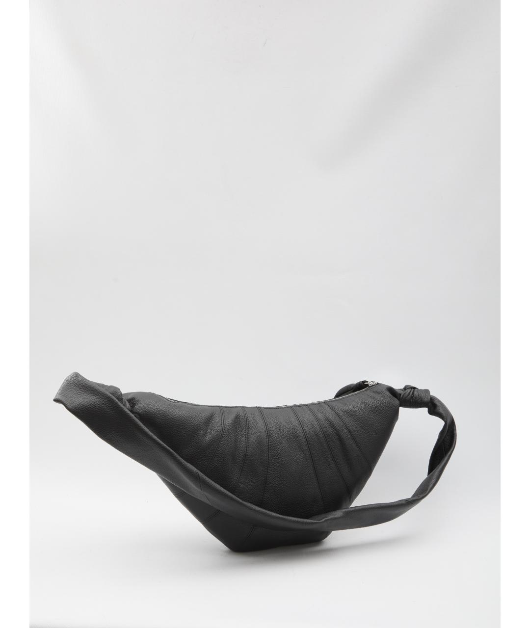 LEMAIRE Черная кожаная сумка через плечо, фото 2