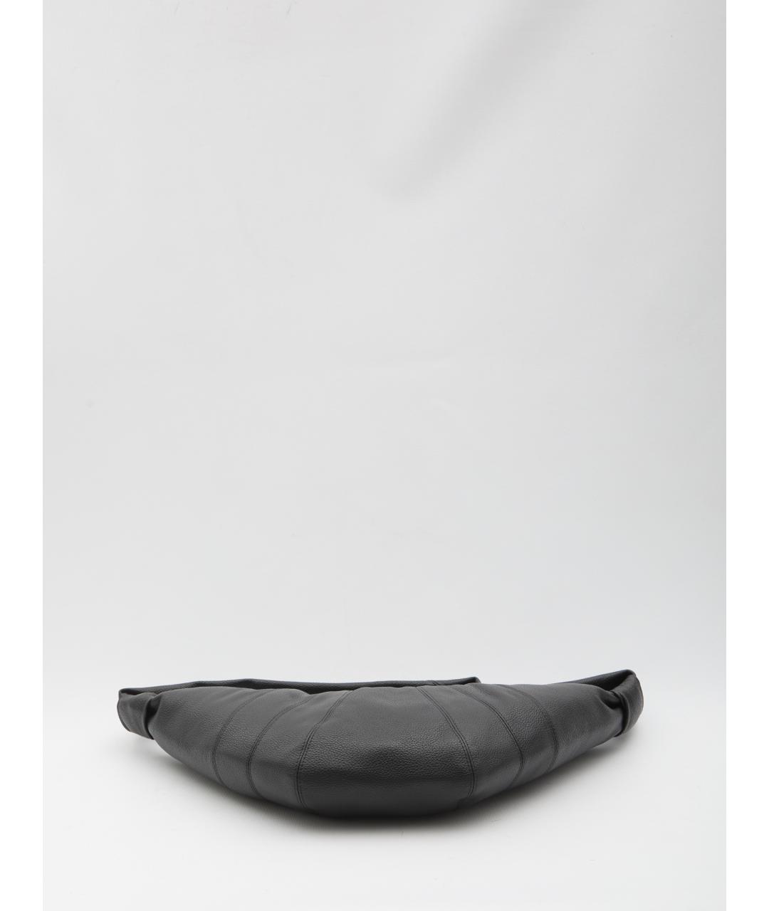 LEMAIRE Черная кожаная сумка через плечо, фото 3