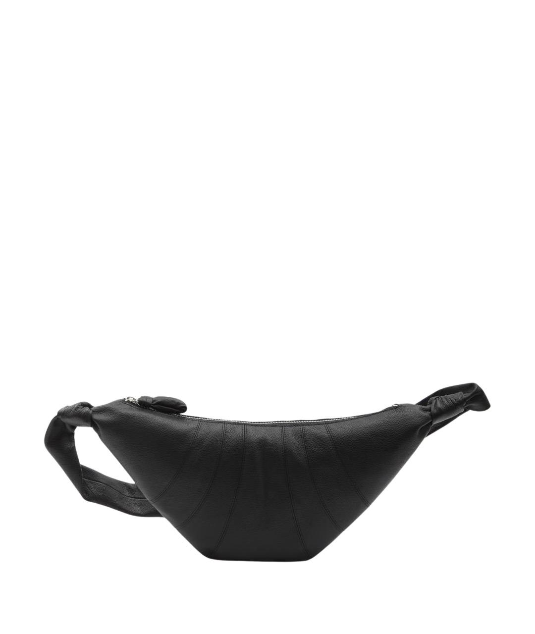LEMAIRE Черная кожаная сумка через плечо, фото 1