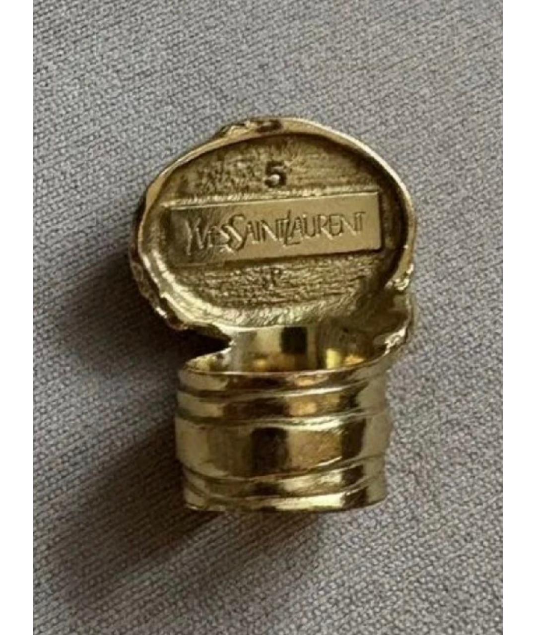 SAINT LAURENT Бирюзовое металлическое кольцо, фото 3