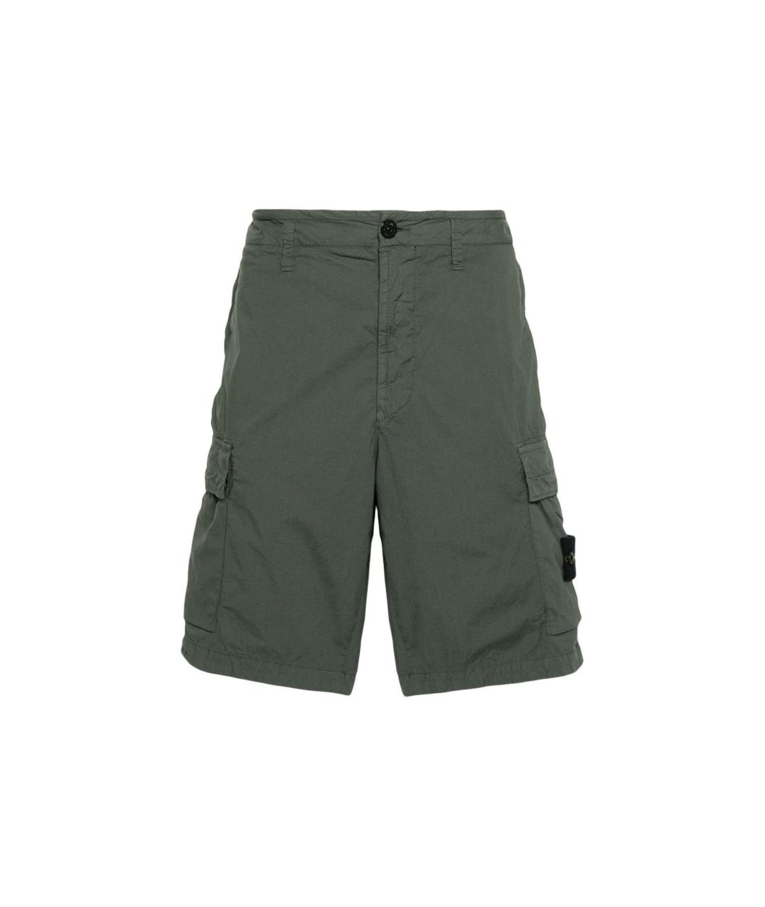 STONE ISLAND Зеленые шорты, фото 1