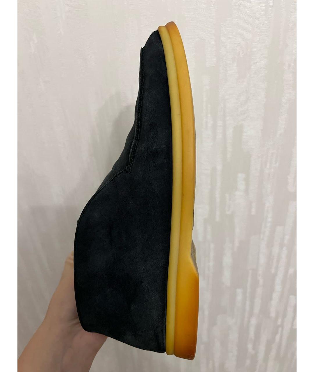 LORO PIANA Черные замшевые лоферы, фото 8