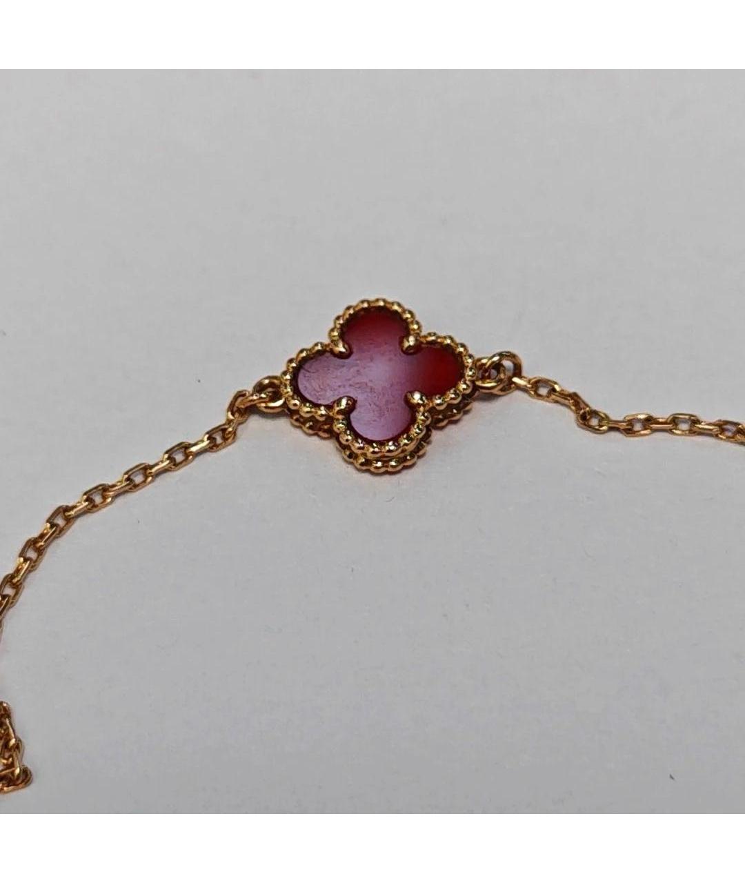 VAN CLEEF & ARPELS Бордовый браслет, фото 4