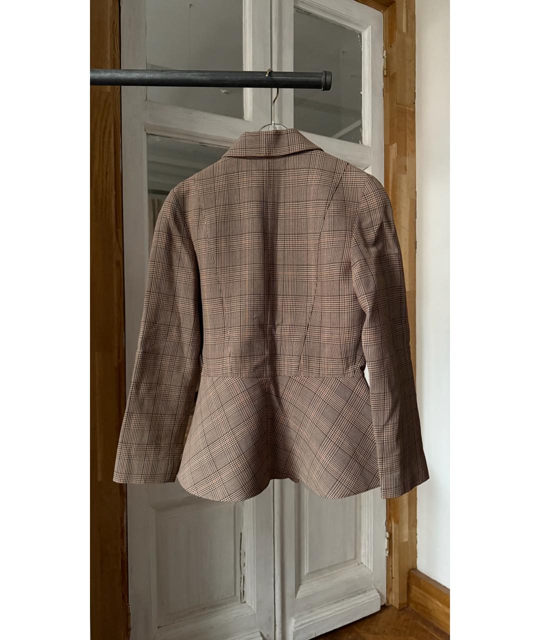 THIERRY MUGLER VINTAGE Бежевый шерстяной жакет/пиджак, фото 6