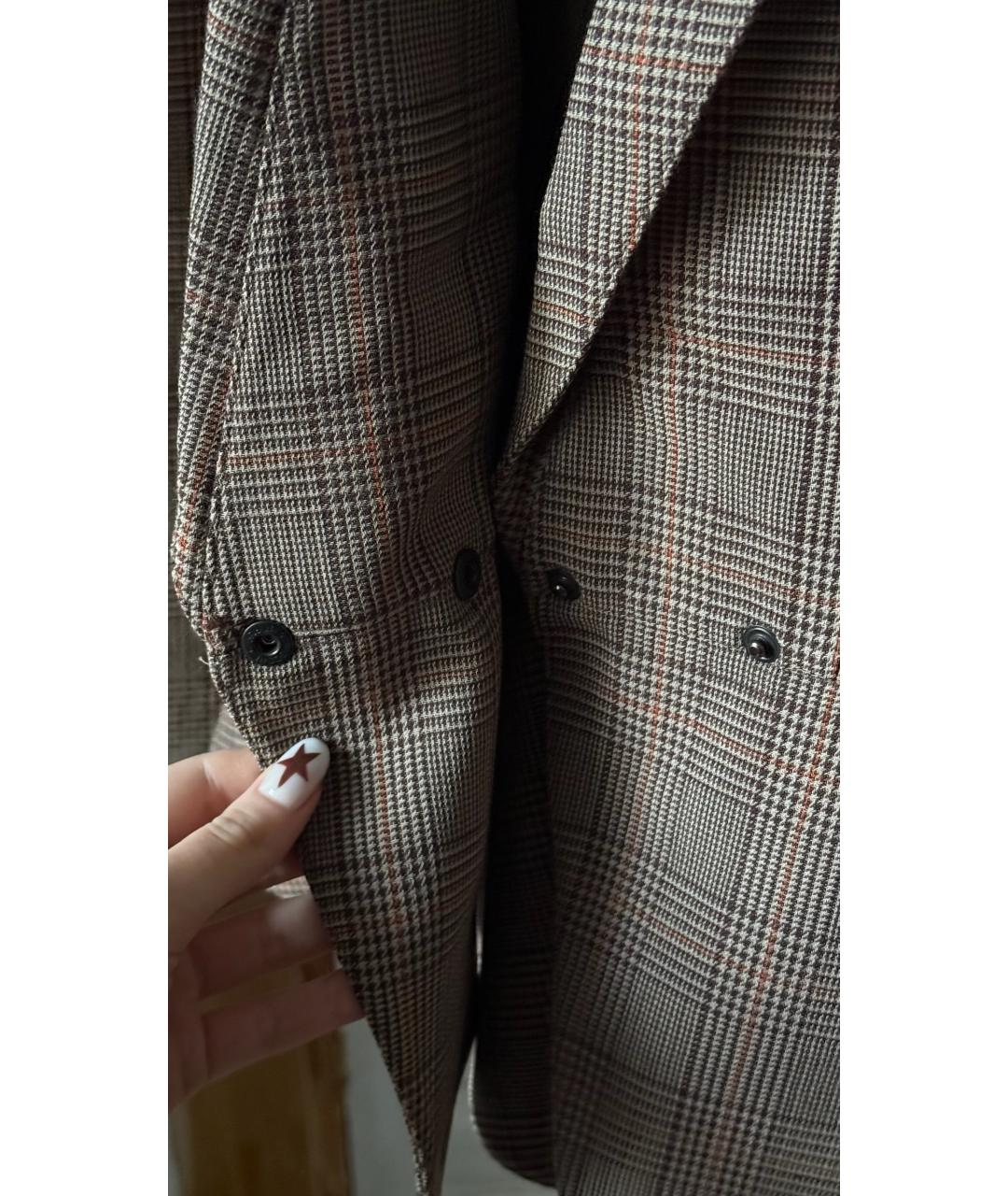 THIERRY MUGLER VINTAGE Бежевый шерстяной жакет/пиджак, фото 2