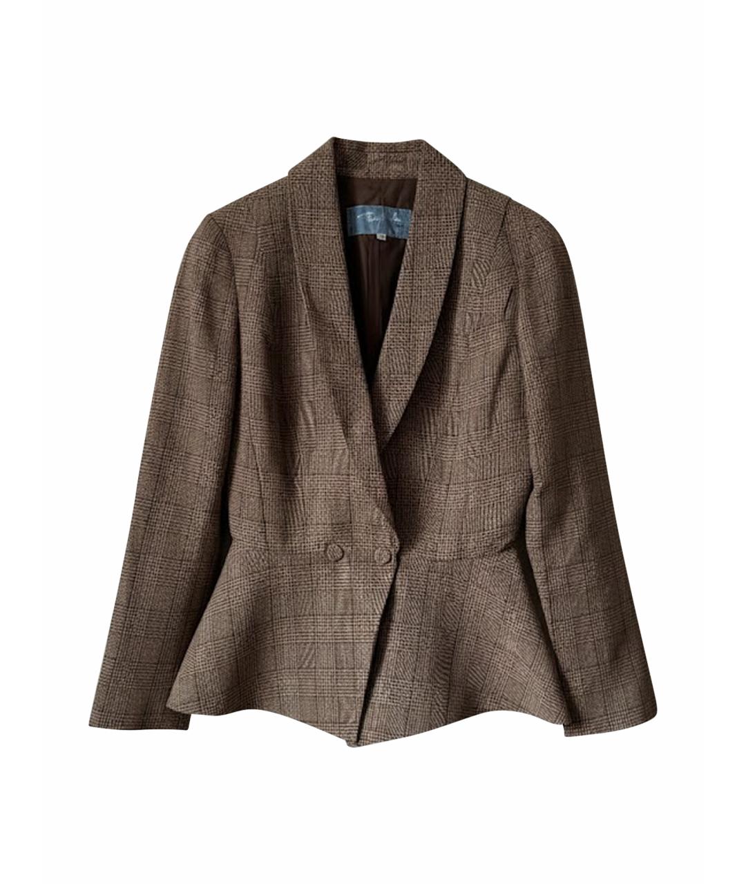 THIERRY MUGLER VINTAGE Бежевый шерстяной жакет/пиджак, фото 1