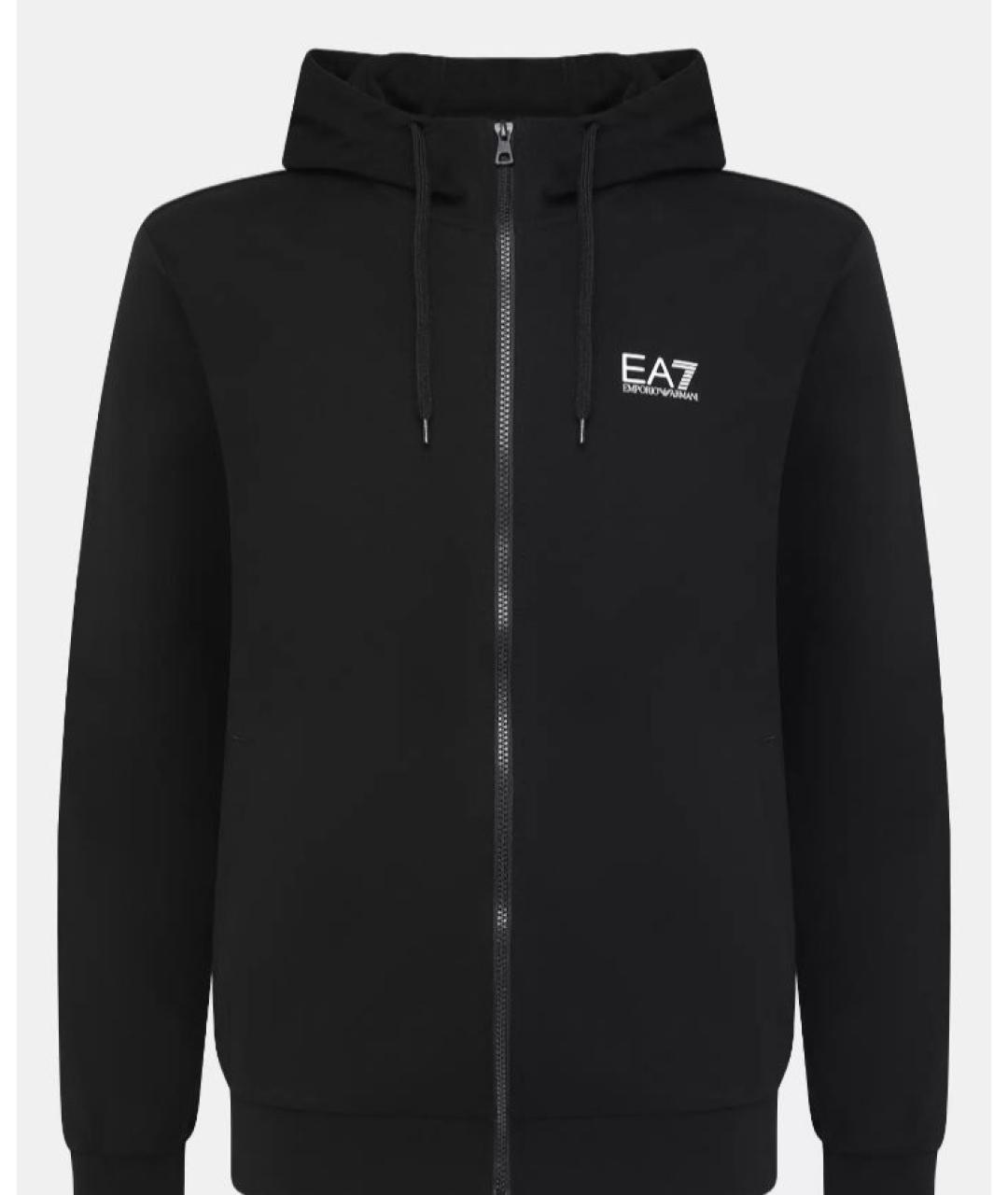 EMPORIO ARMANI Черный вискозный спортивный костюм, фото 10