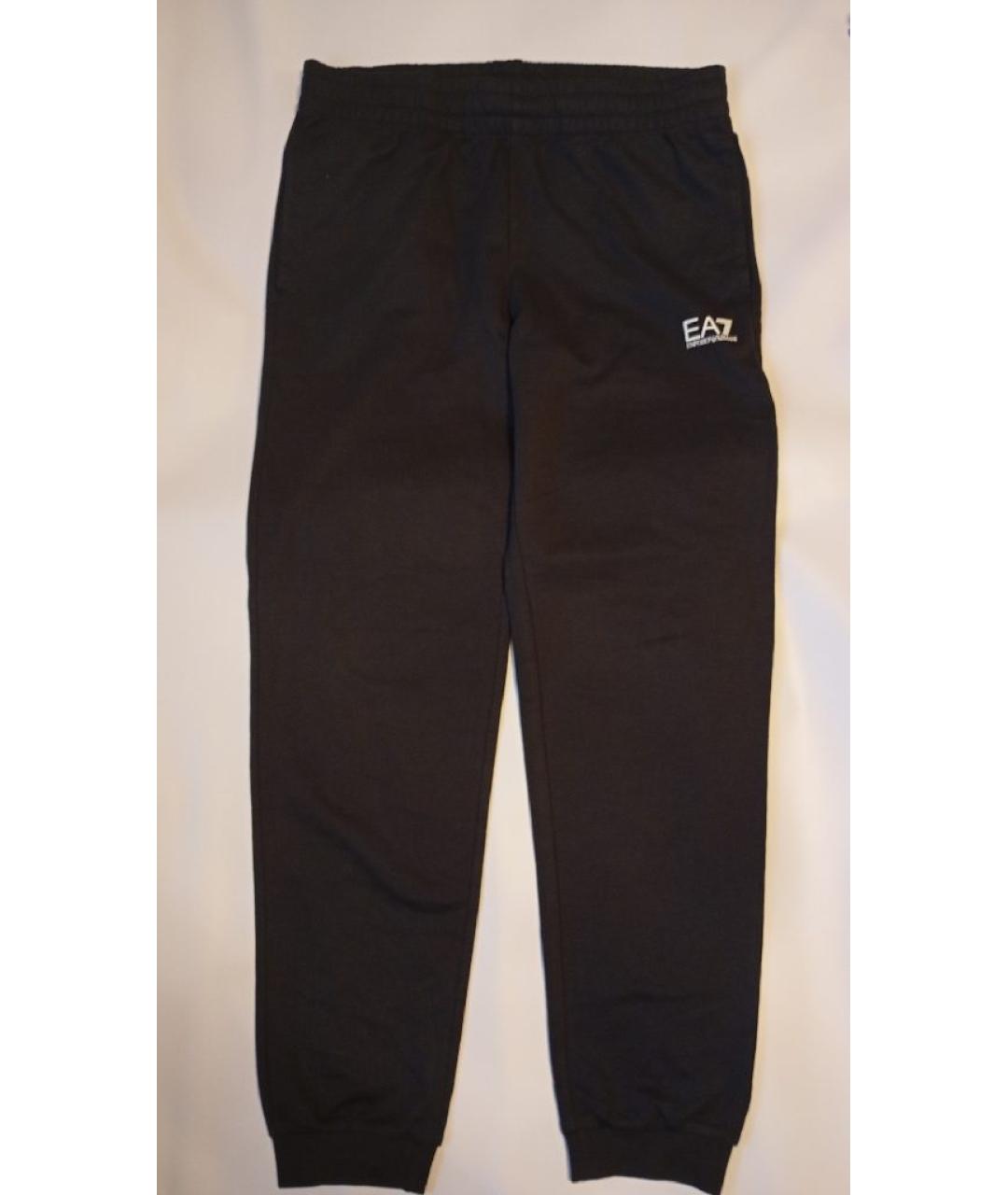 EMPORIO ARMANI Черный хлопко-эластановый спортивный костюм, фото 7