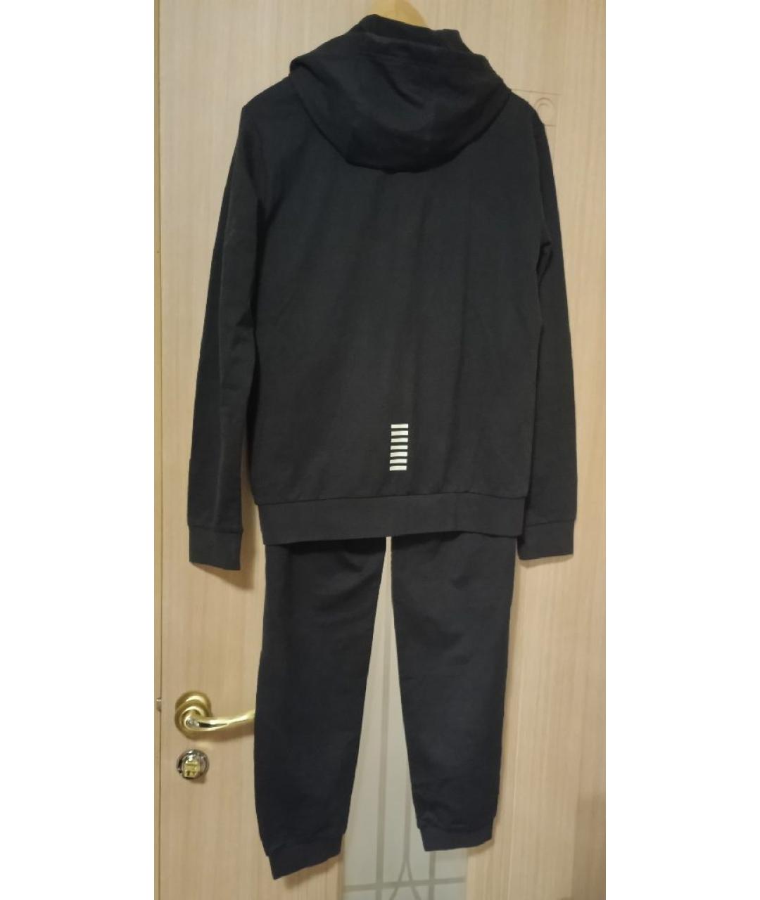 EMPORIO ARMANI Черный вискозный спортивный костюм, фото 9