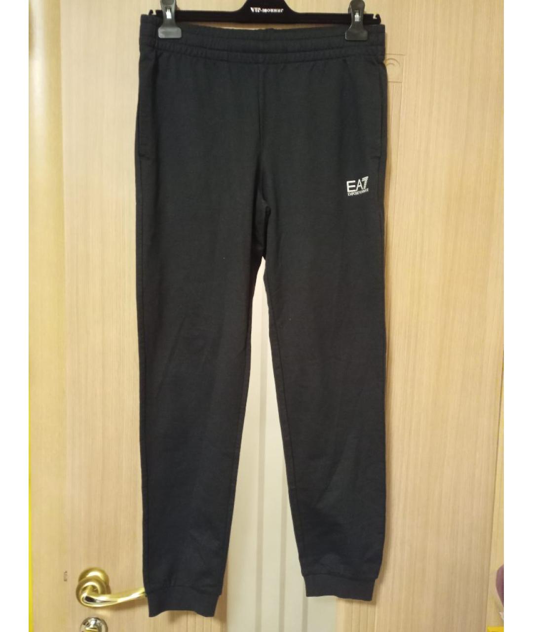 EMPORIO ARMANI Черный вискозный спортивный костюм, фото 8