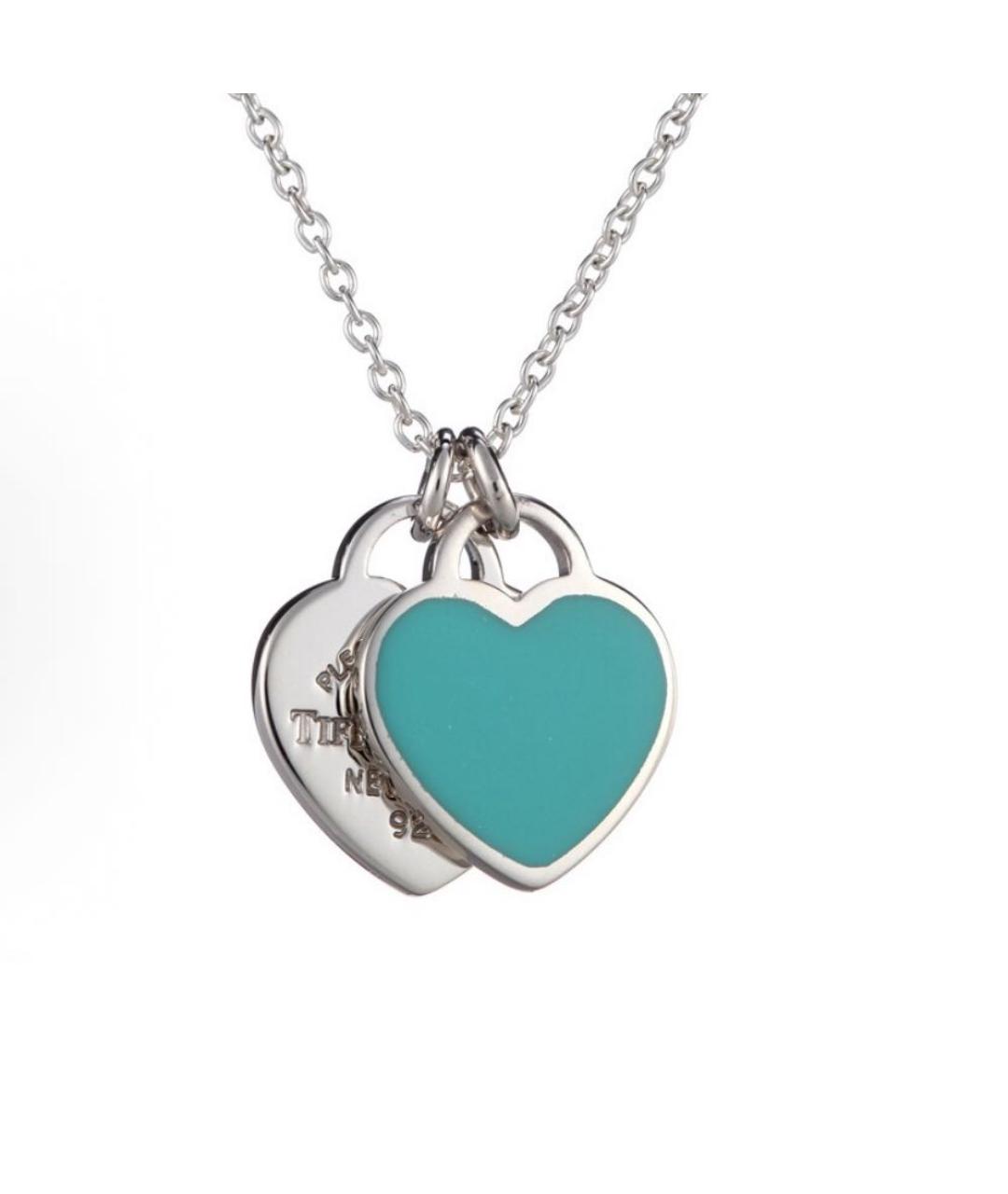 TIFFANY&CO Бирюзовое серебряное колье, фото 2