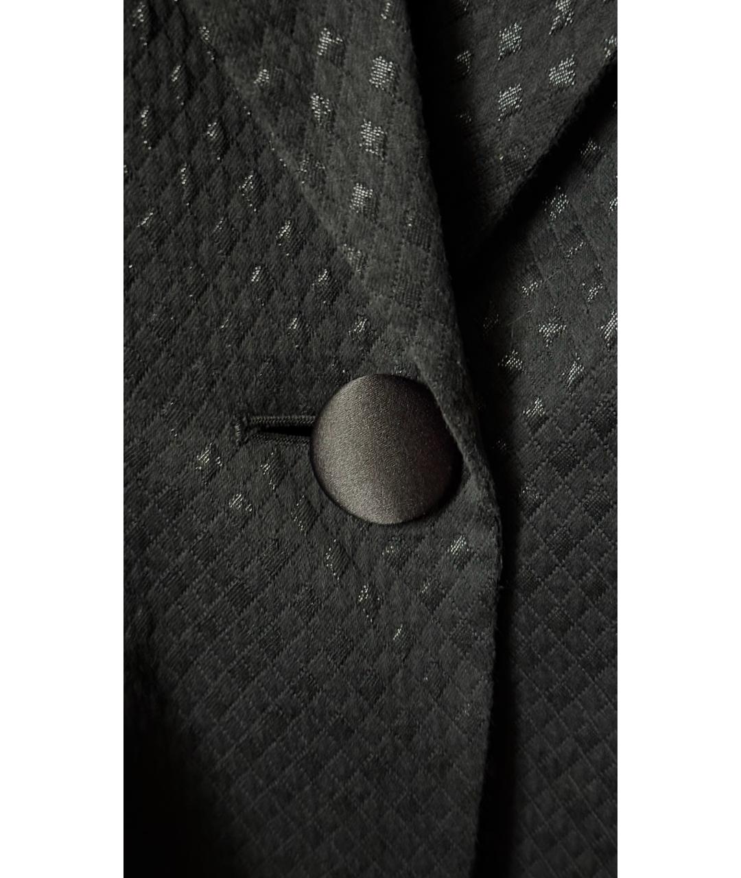 SAINT LAURENT Черный хлопковый жакет/пиджак, фото 5