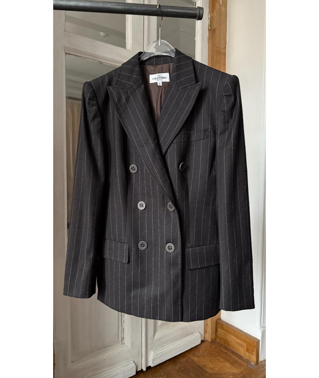 VALENTINO Серый шерстяной жакет/пиджак, фото 6