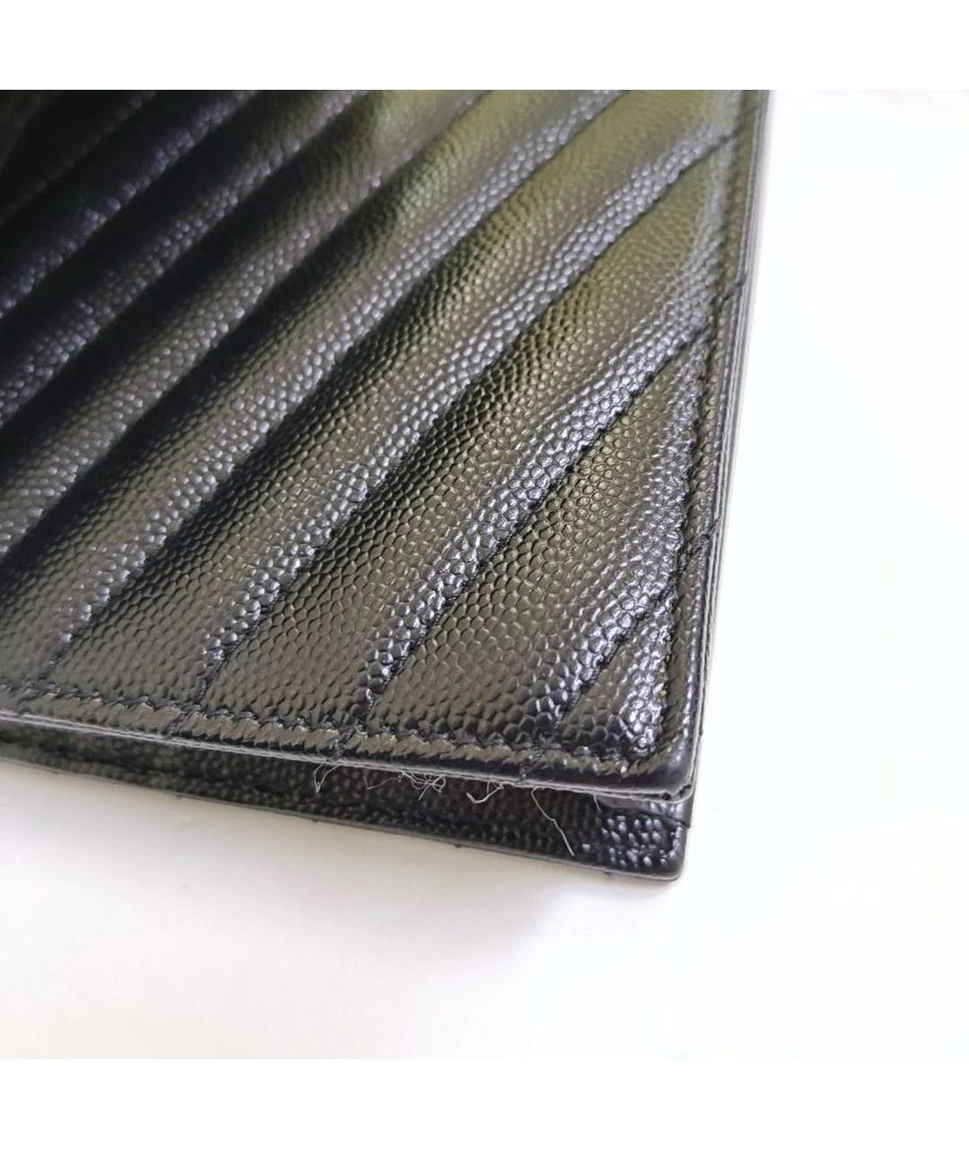 SAINT LAURENT Черная кожаная сумка через плечо, фото 8