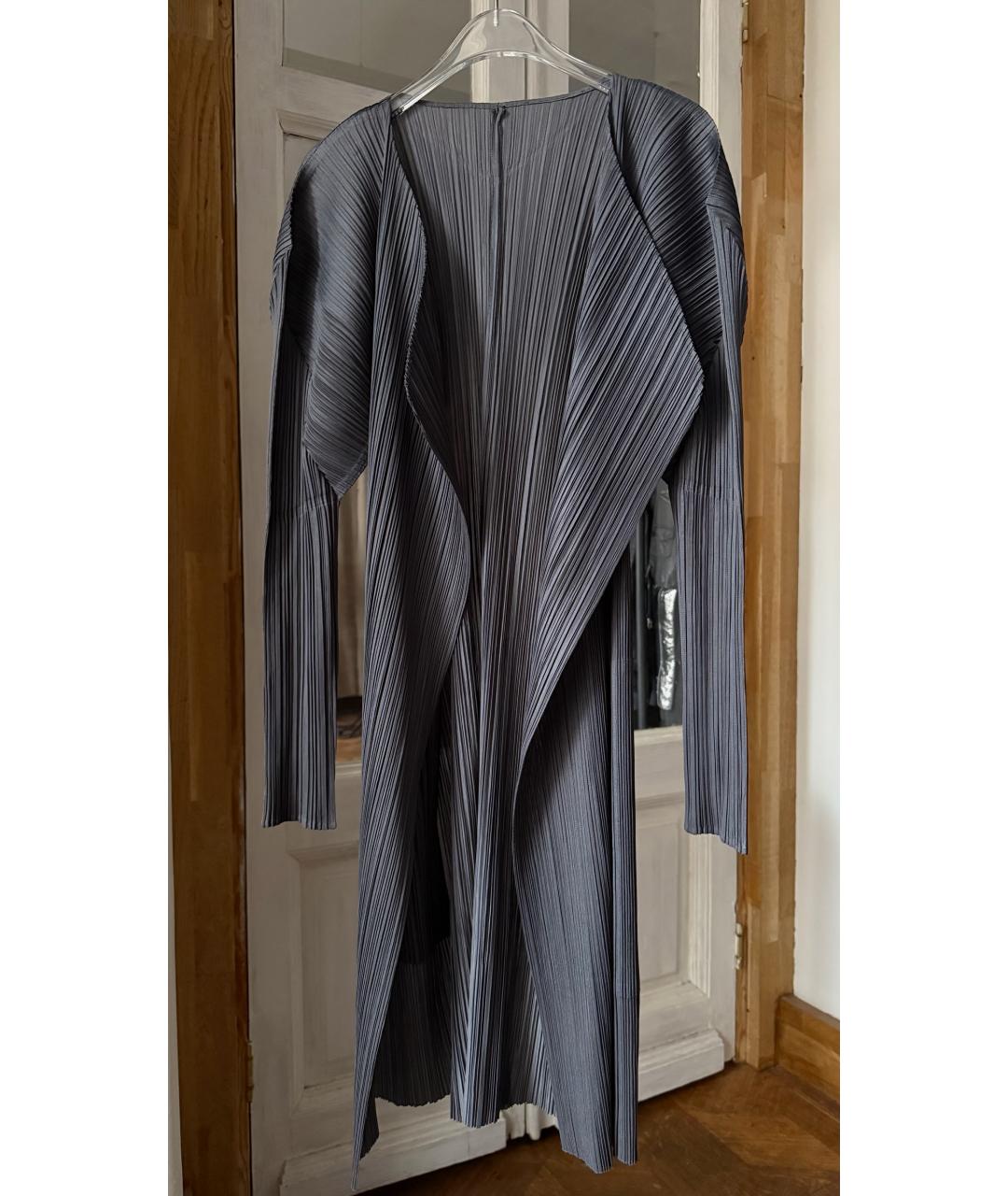 ISSEY MIYAKE Серый полиэстеровый кардиган, фото 7