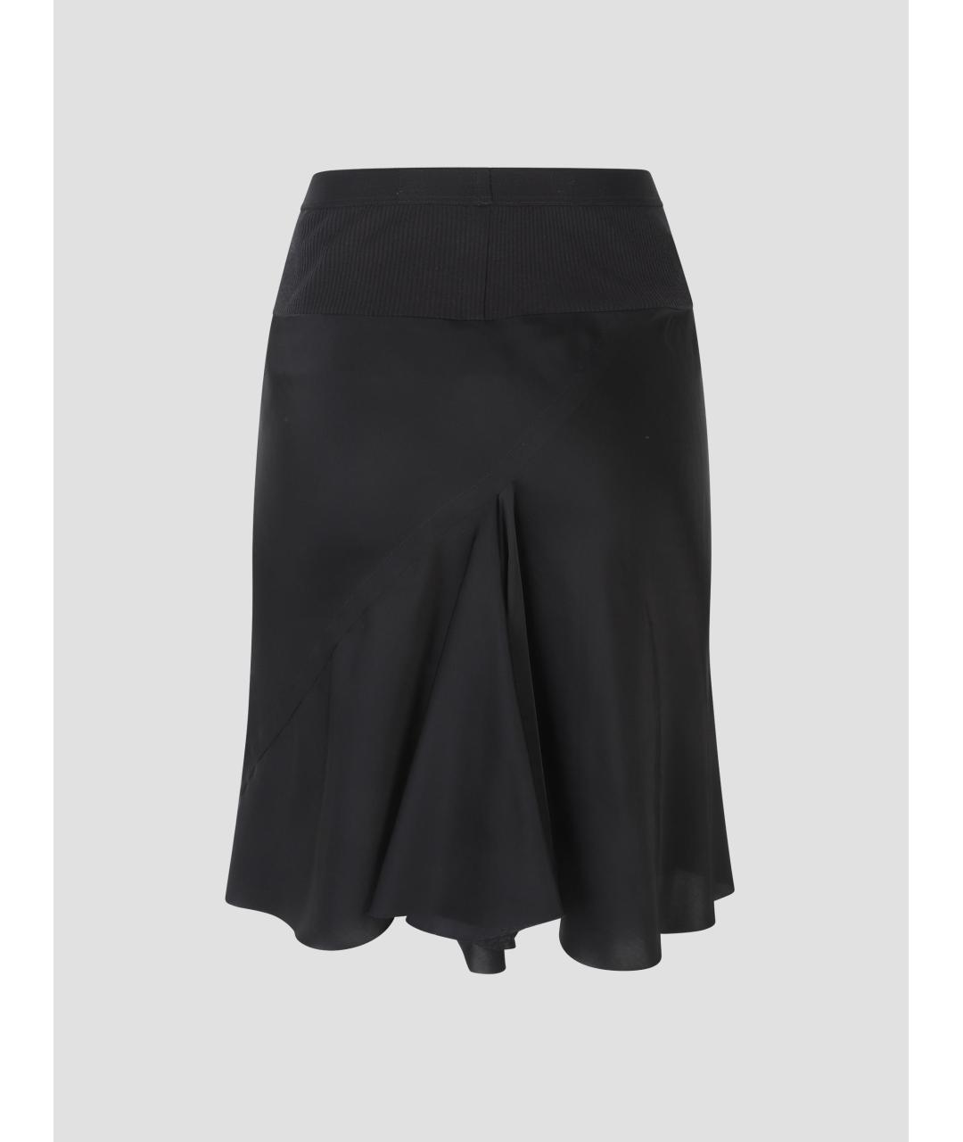 RICK OWENS Черная юбка миди, фото 2