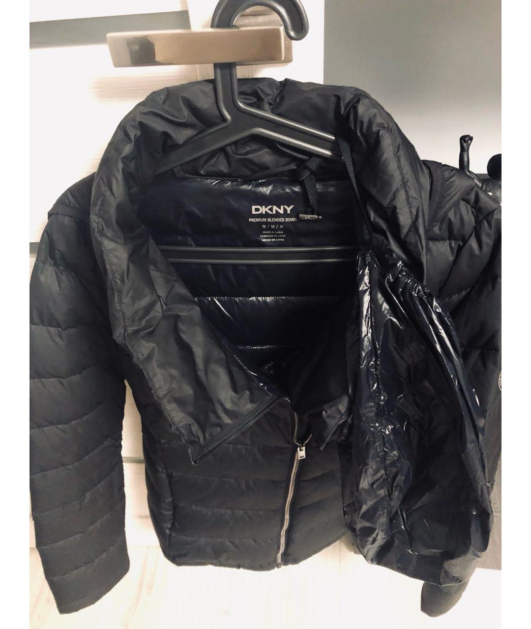 DKNY Черная полиэстеровая куртка, фото 3