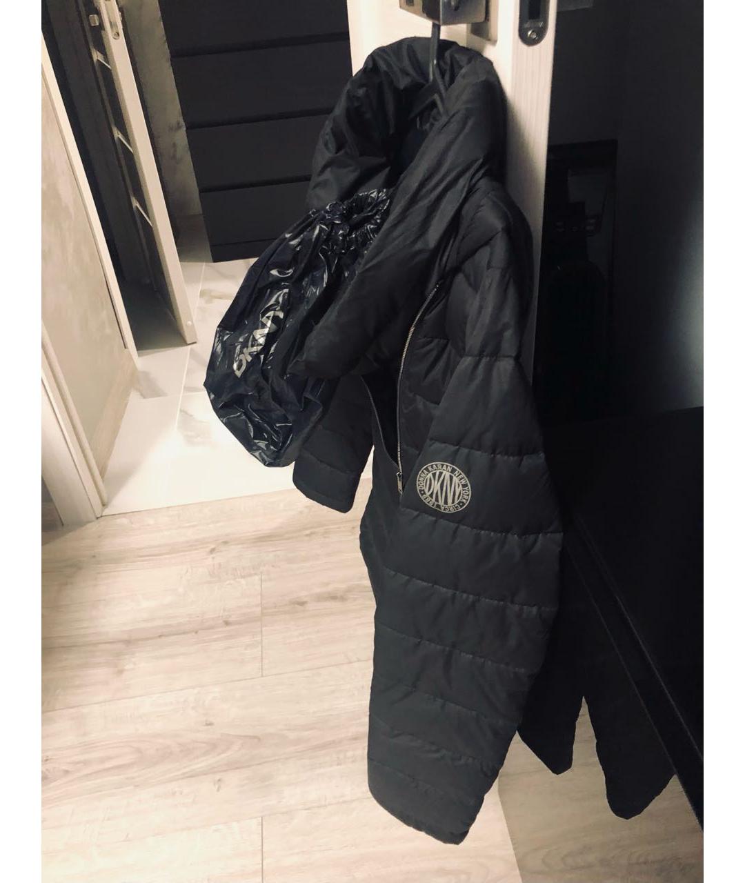 DKNY Черная полиэстеровая куртка, фото 4