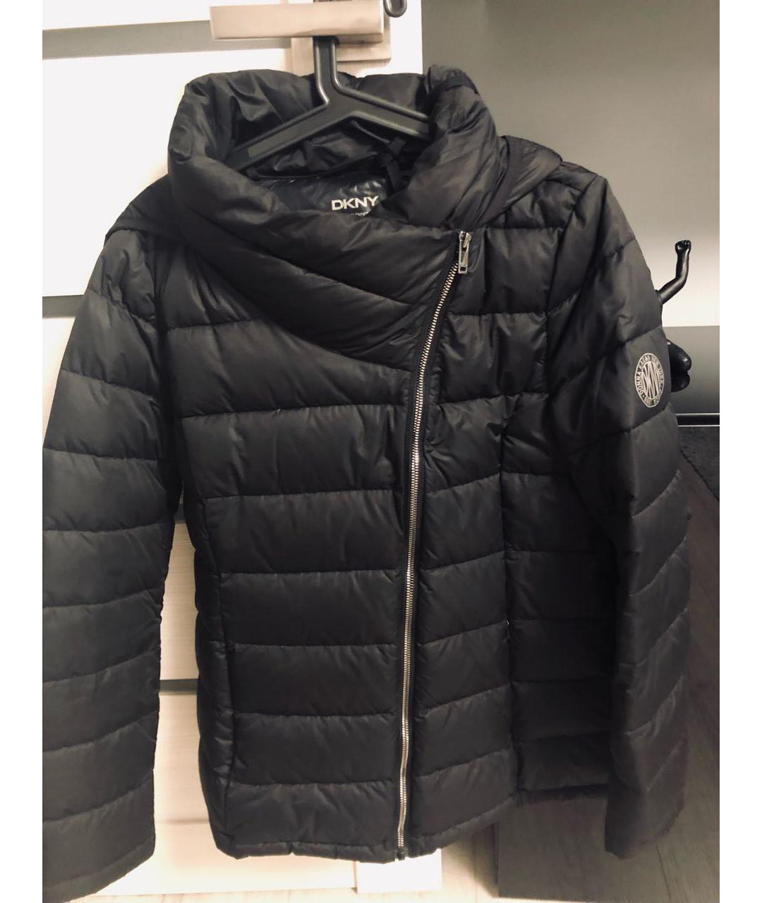 DKNY Черная полиэстеровая куртка, фото 5