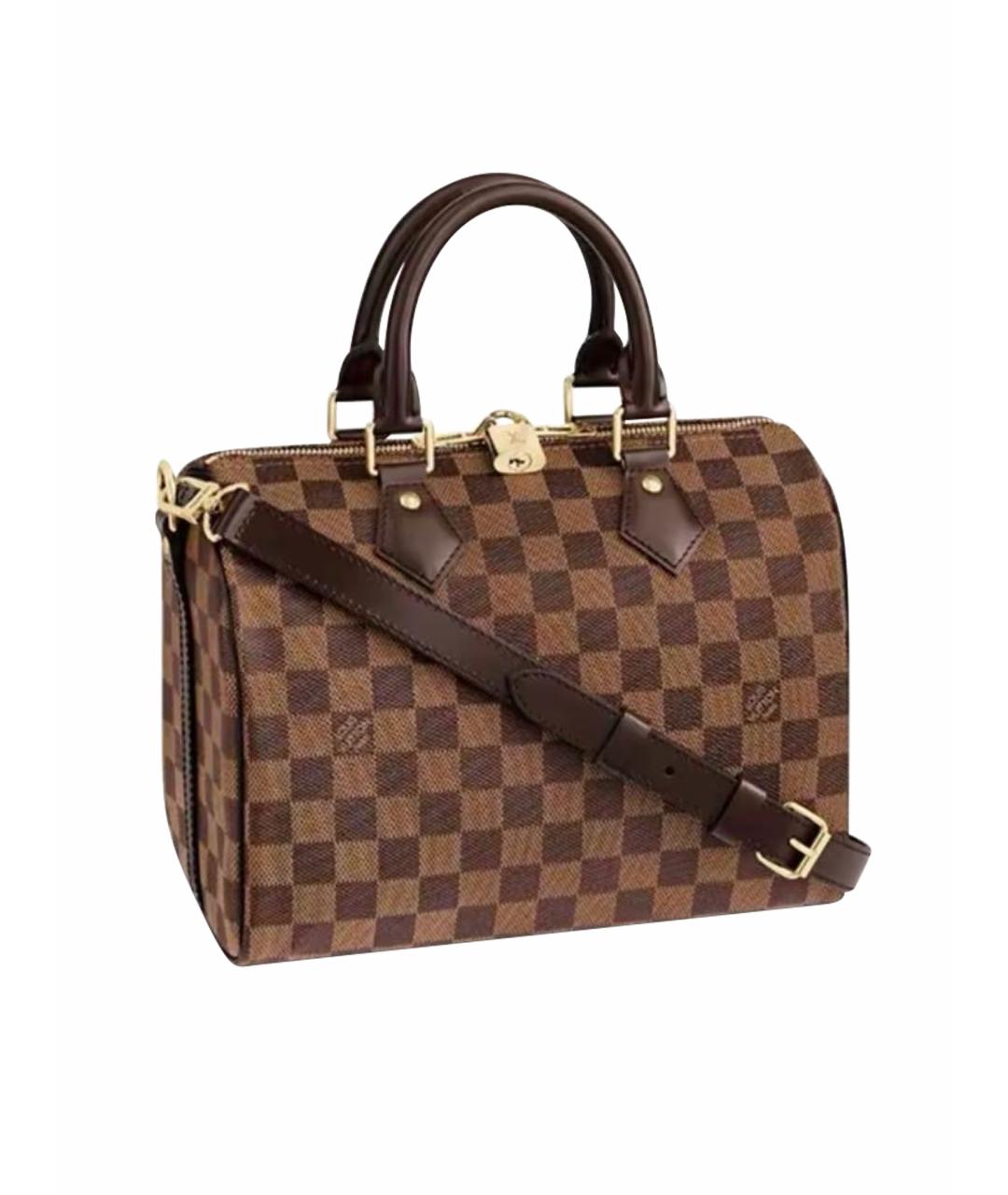 LOUIS VUITTON Коричневая кожаная поясная сумка, фото 1