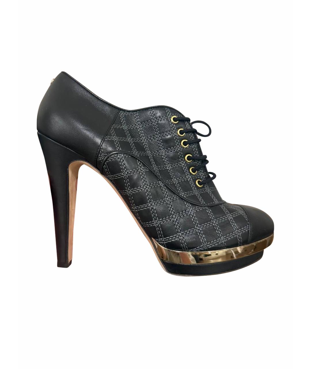 CHANEL Черные кожаные ботильоны, фото 1