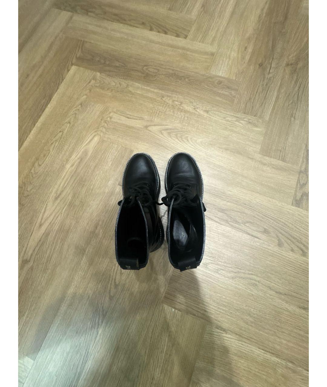 CELINE Черные кожаные ботинки, фото 3