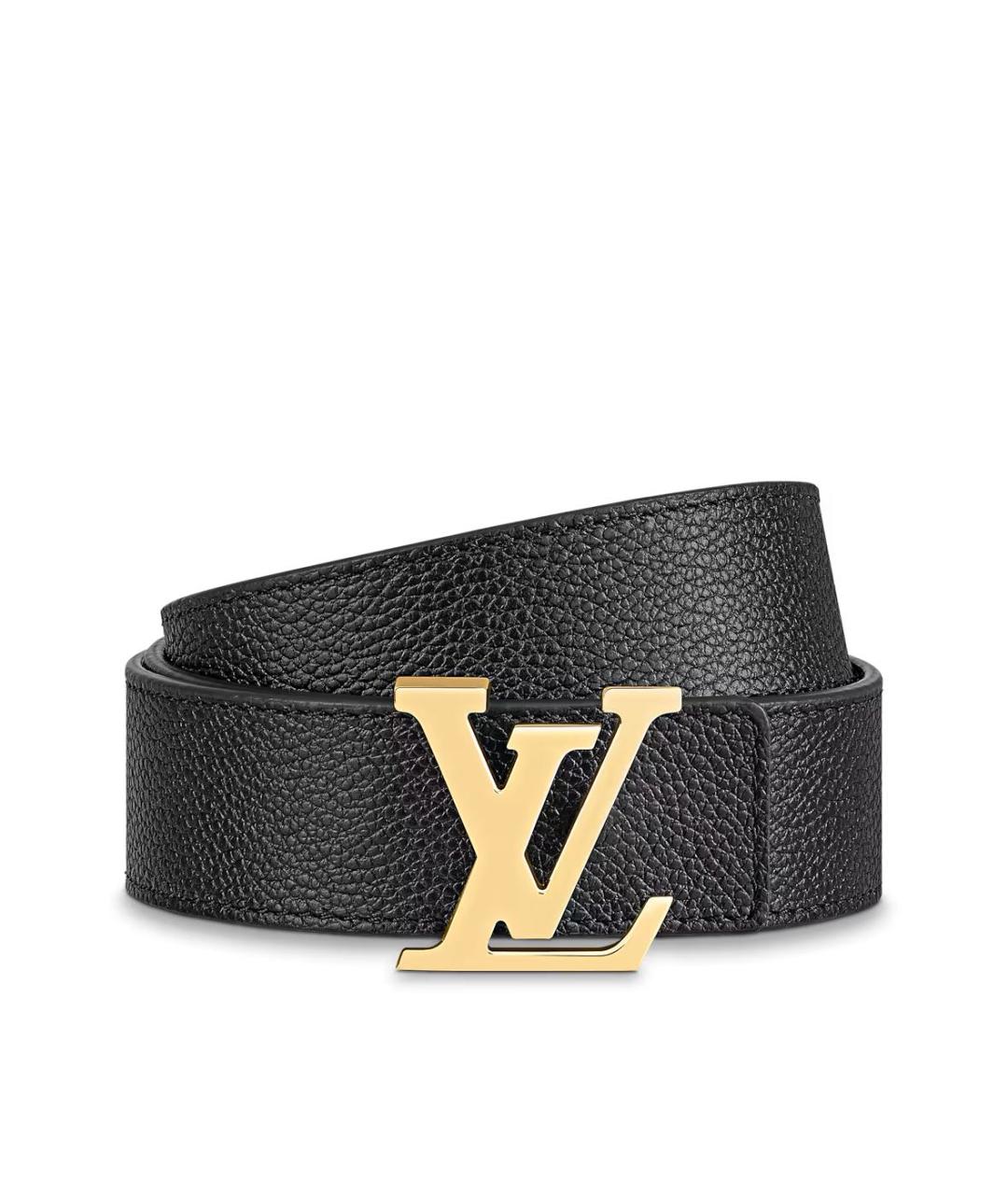 LOUIS VUITTON Коричневый кожаный ремень, фото 3