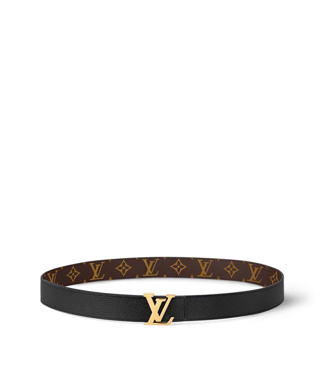 LOUIS VUITTON Коричневый кожаный ремень, фото 5