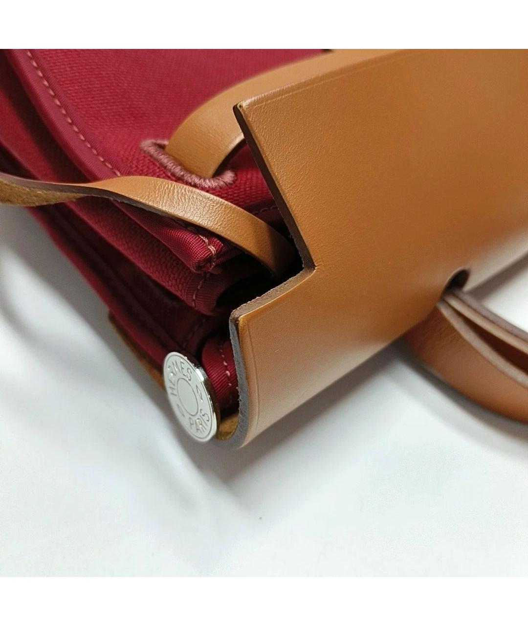 HERMES Красная кожаная сумка через плечо, фото 6