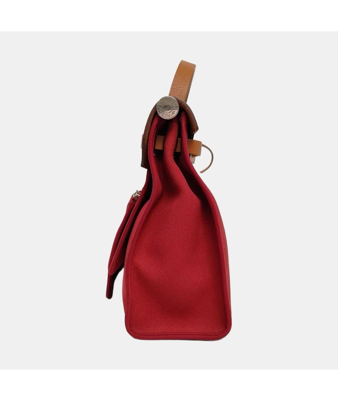 HERMES Красная кожаная сумка через плечо, фото 3