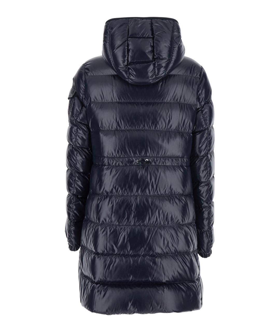 MONCLER Темно-синий полиамидовый пуховик, фото 2