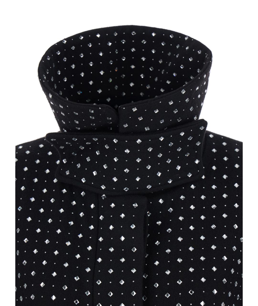 PINKO Черное шерстяное пальто, фото 4