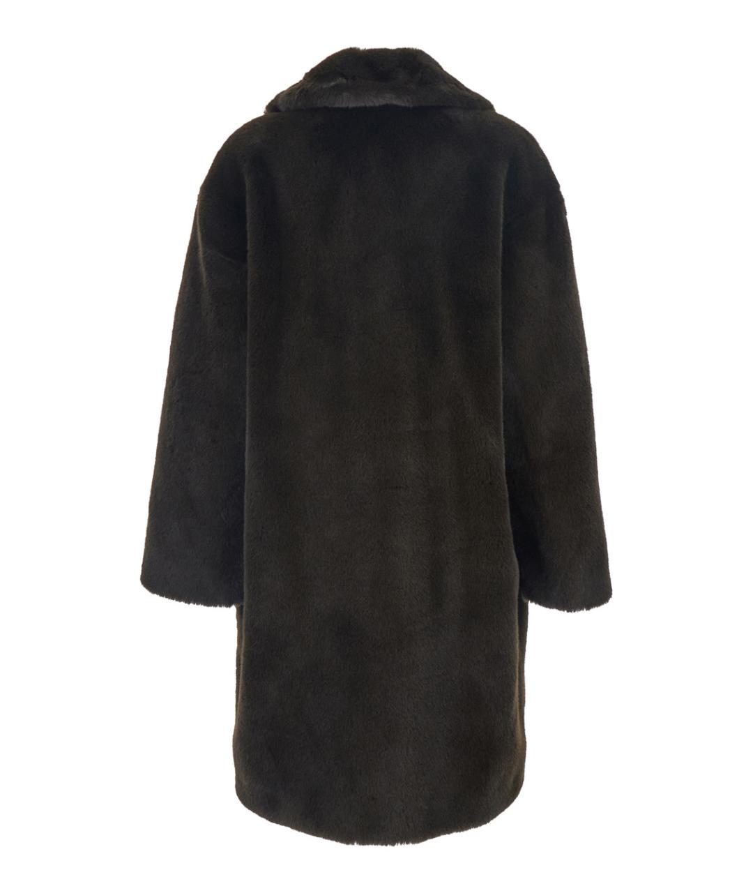 STAND Коричневая полиэстеровая шуба, фото 2