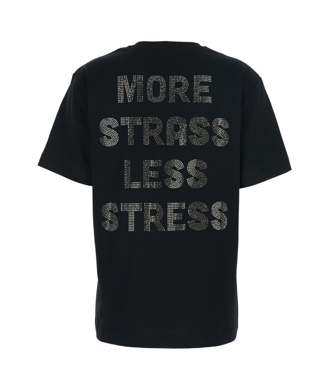 PINKO Черная хлопковая футболка, фото 2