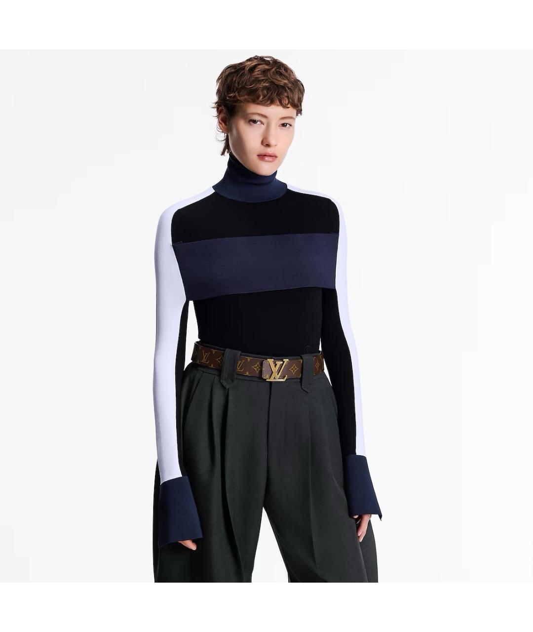 LOUIS VUITTON Коричневый кожаный ремень, фото 2