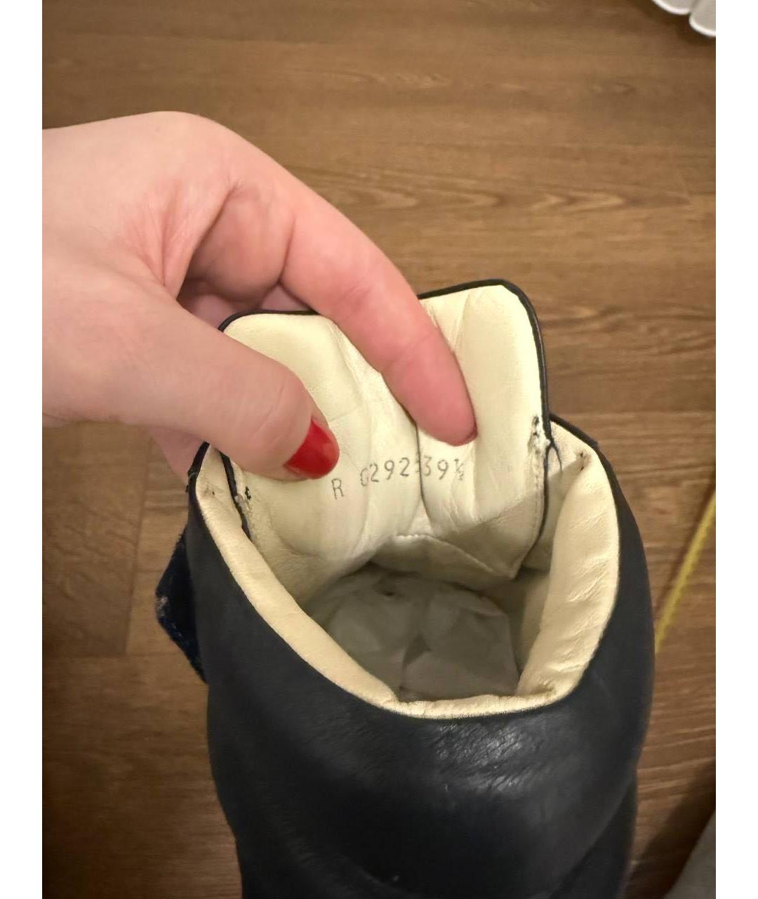 CHANEL Черные кожаные кеды, фото 3