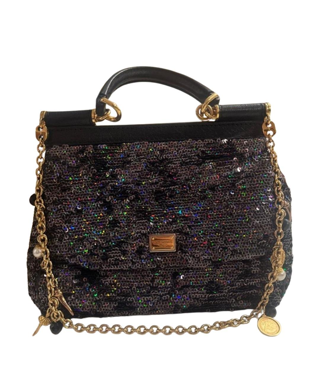 DOLCE&GABBANA Мульти тканевая сумка с короткими ручками, фото 1