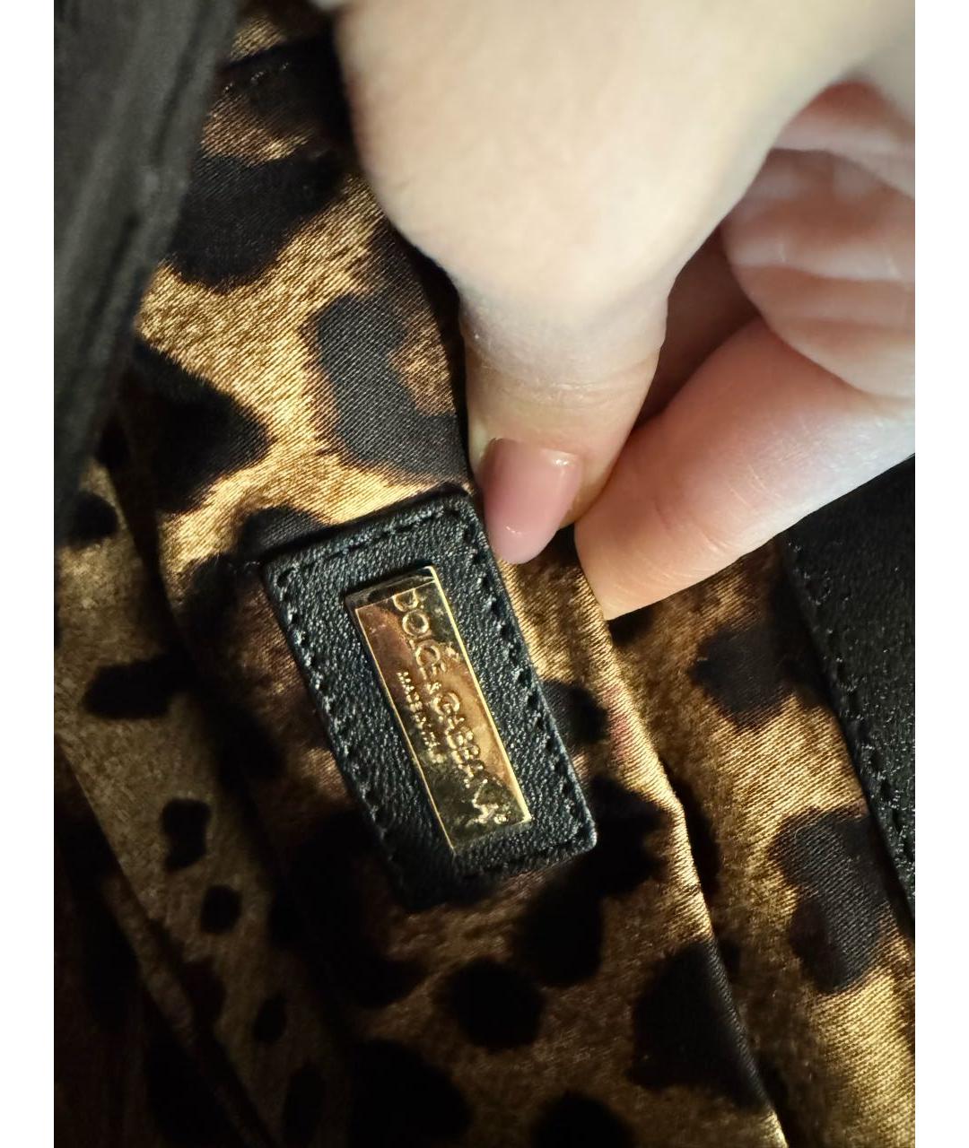 DOLCE&GABBANA Мульти тканевая сумка с короткими ручками, фото 3