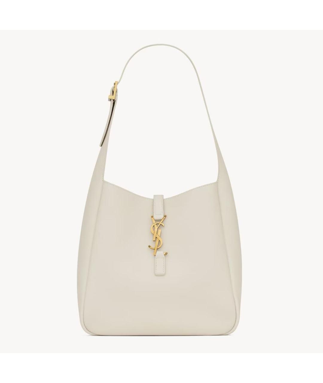 SAINT LAURENT Бежевая кожаная сумка тоут, фото 8