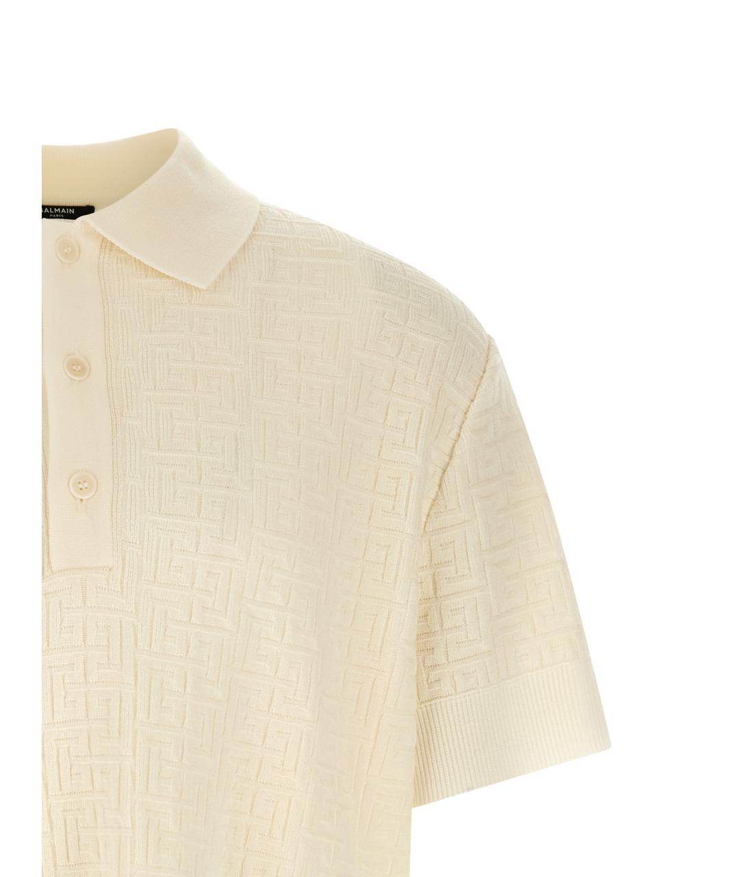 BALMAIN Белый шерстяной джемпер / свитер, фото 3