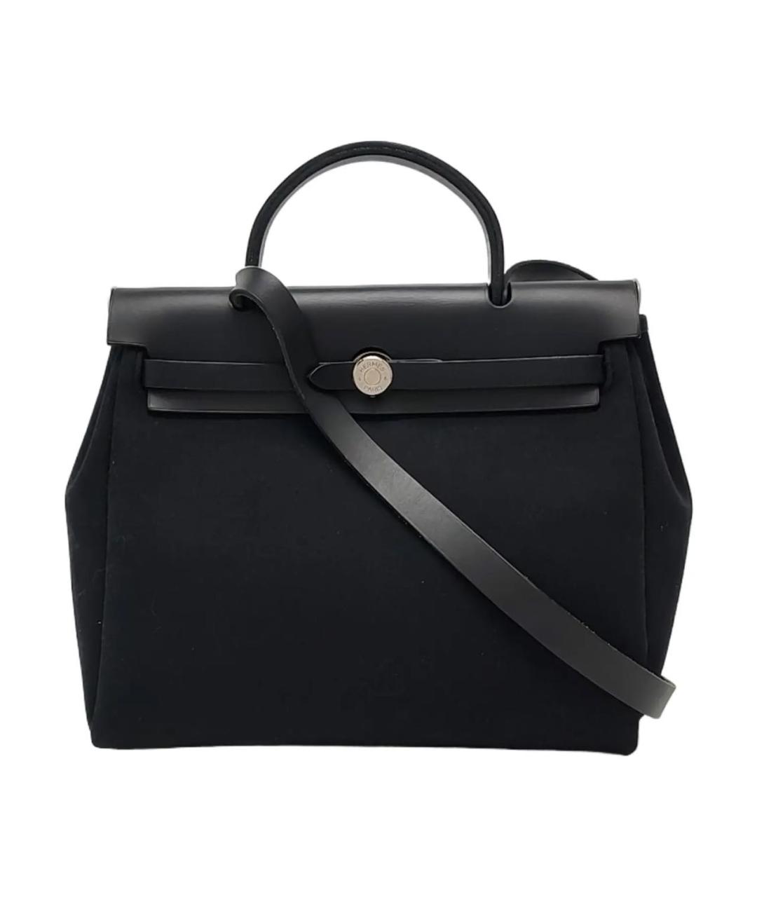 HERMES Черная тканевая сумка через плечо, фото 1