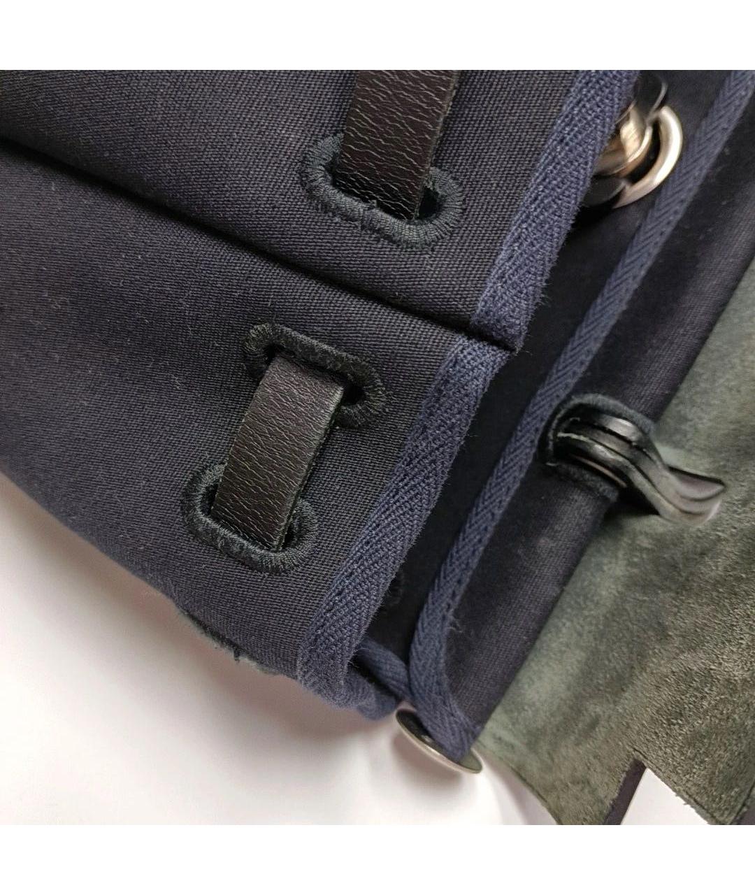 HERMES Черная тканевая сумка через плечо, фото 8