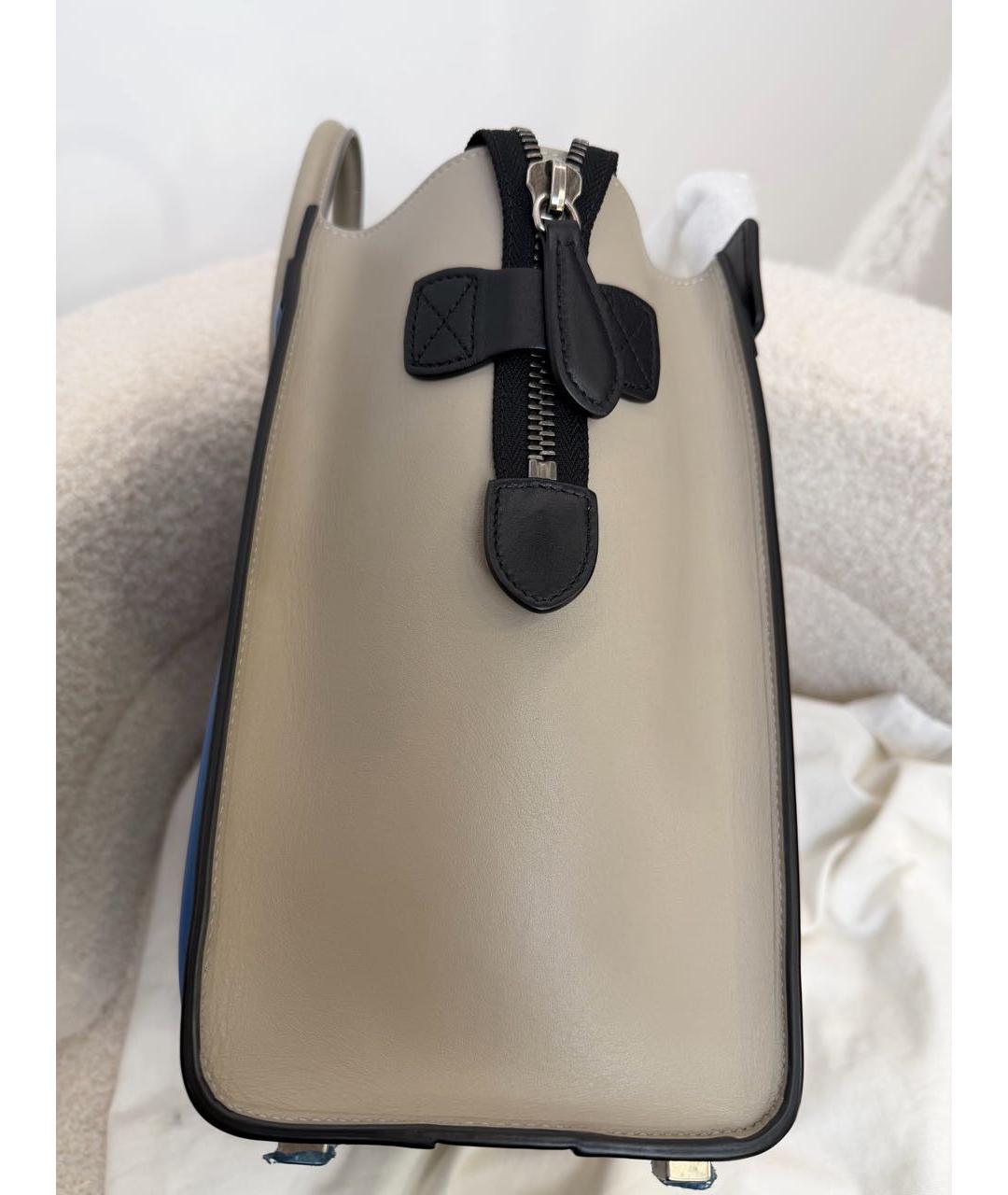 CELINE Мульти кожаная сумка с короткими ручками, фото 6