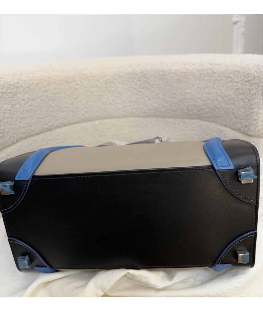 CELINE Мульти кожаная сумка с короткими ручками, фото 8
