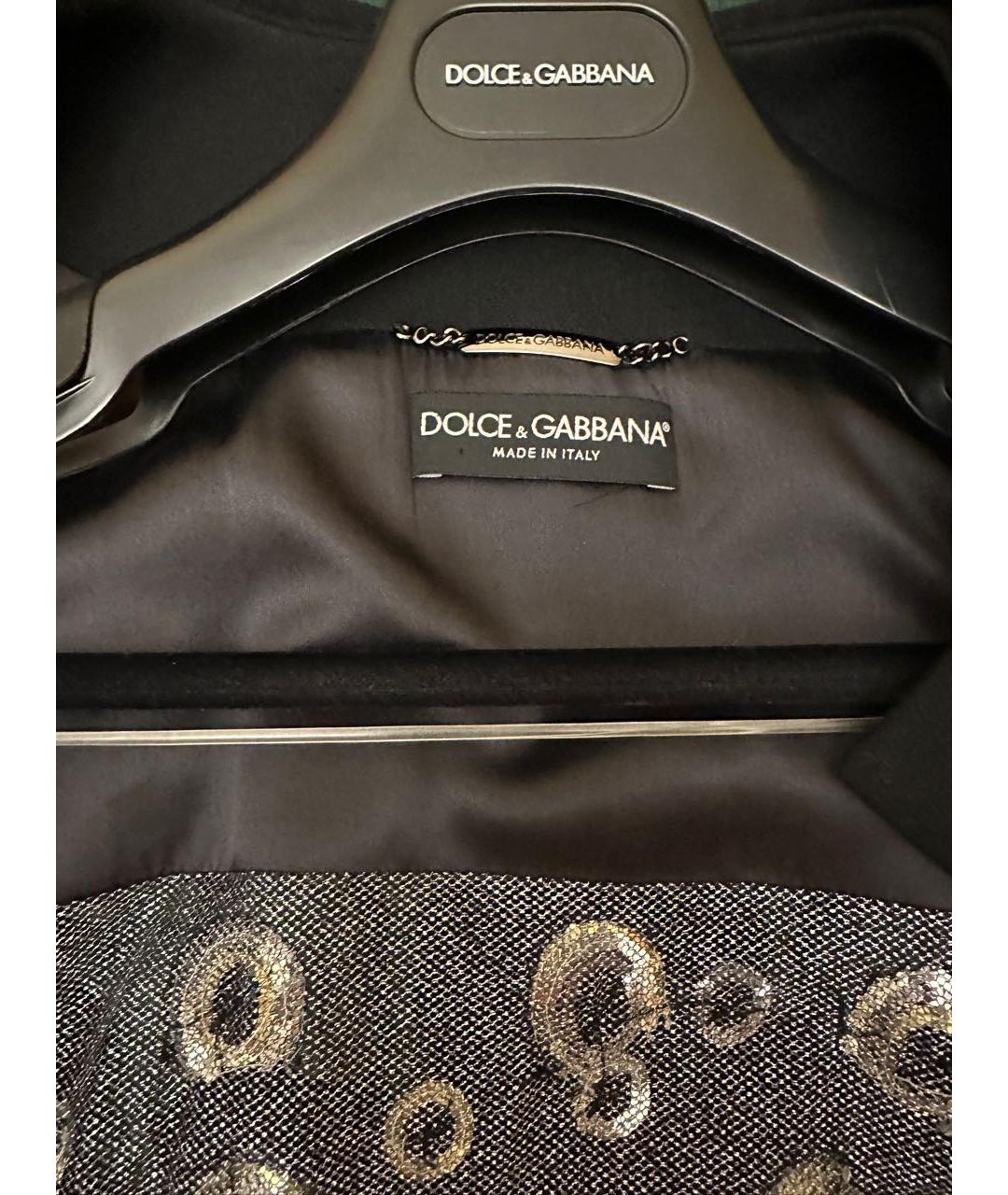 DOLCE&GABBANA Черное пальто, фото 6