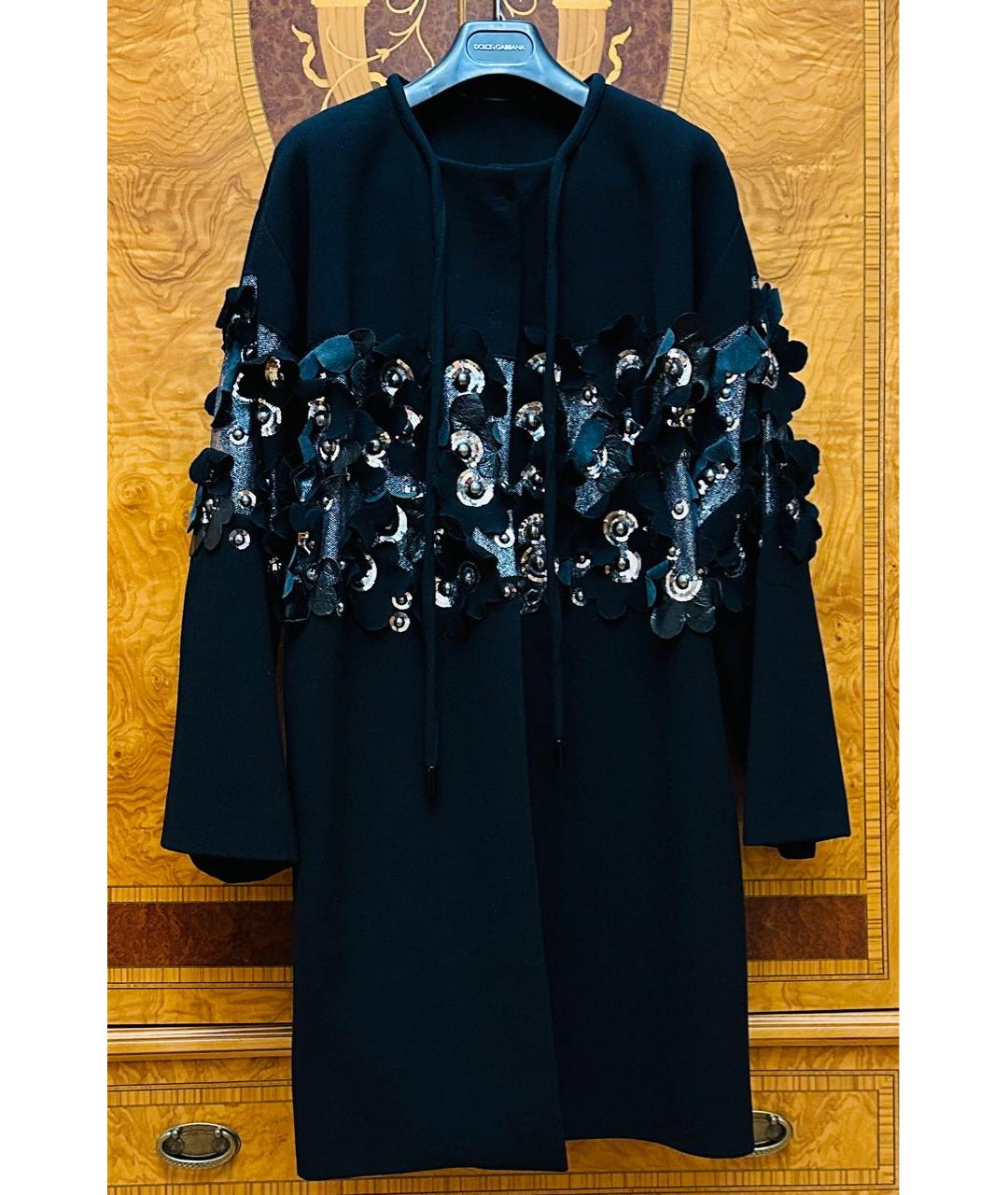 DOLCE&GABBANA Черное пальто, фото 9