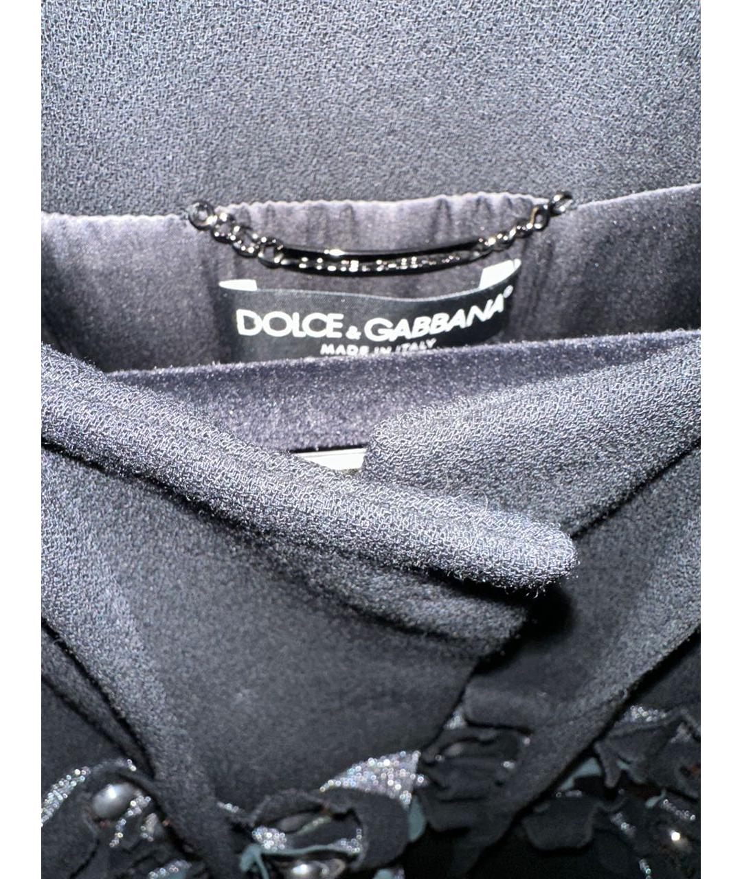 DOLCE&GABBANA Черное пальто, фото 3