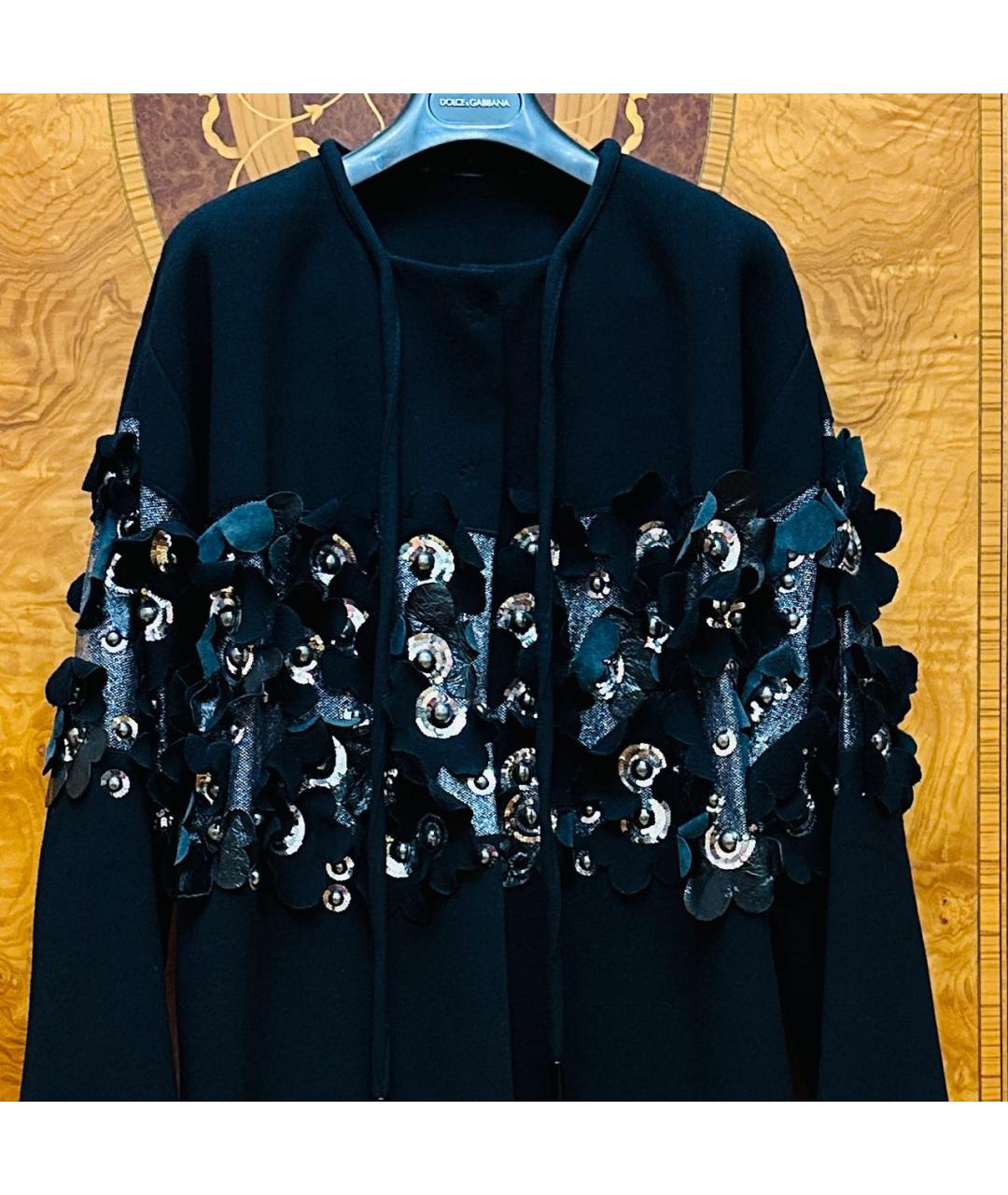 DOLCE&GABBANA Черное пальто, фото 8