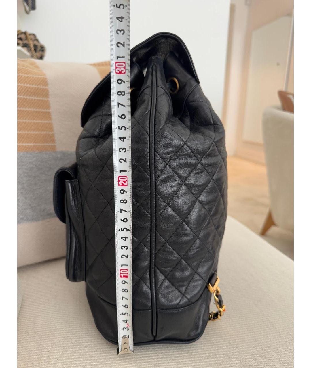 CHANEL Черный кожаный рюкзак, фото 7